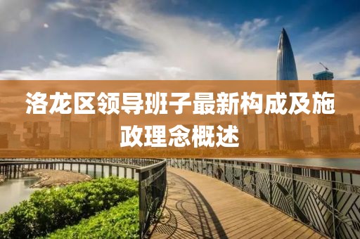 洛龙区领导班子最新构成及施政理念概述