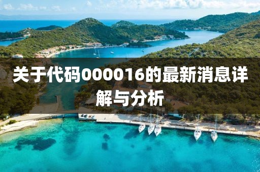 关于代码000016的最新消息详解与分析
