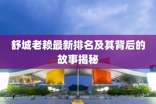 舒城老赖最新排名及其背后的故事揭秘