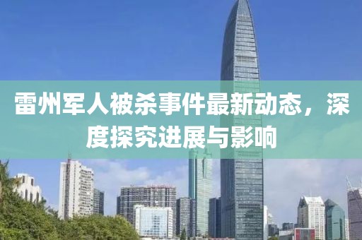 雷州军人被杀事件最新动态，深度探究进展与影响