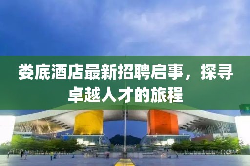 娄底酒店最新招聘启事，探寻卓越人才的旅程