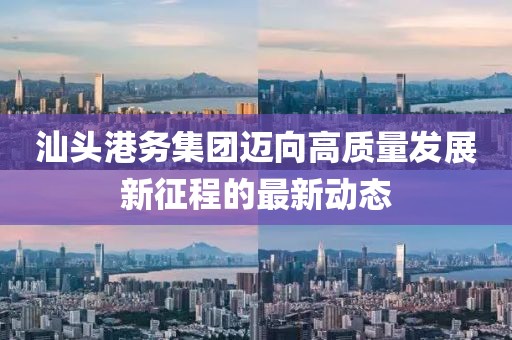 汕头港务集团迈向高质量发展新征程的最新动态