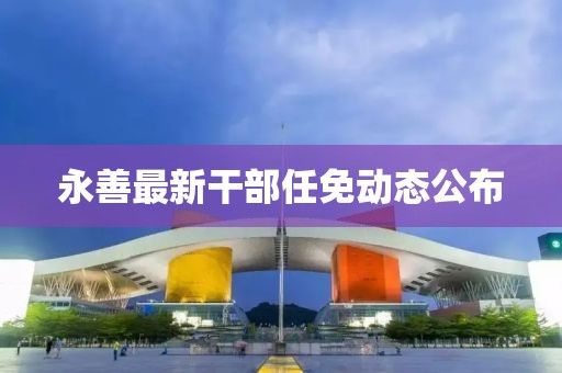 永善最新干部任免动态公布