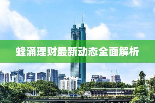 蜂涌理财最新动态全面解析