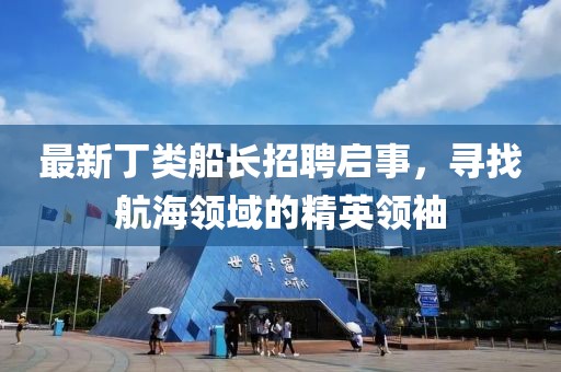 最新丁类船长招聘启事，寻找航海领域的精英领袖