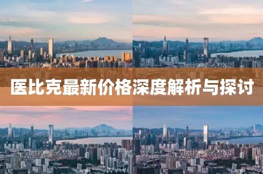 医比克最新价格深度解析与探讨