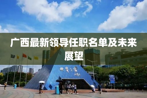 广西最新领导任职名单及未来展望