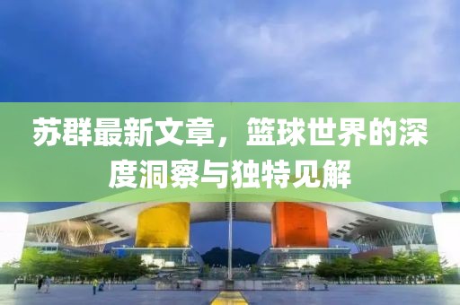 苏群最新文章，篮球世界的深度洞察与独特见解