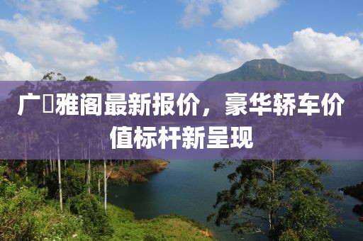 广夲雅阁最新报价，豪华轿车价值标杆新呈现