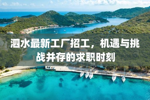 泗水最新工厂招工，机遇与挑战并存的求职时刻