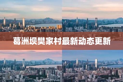 葛洲坝樊家村最新动态更新