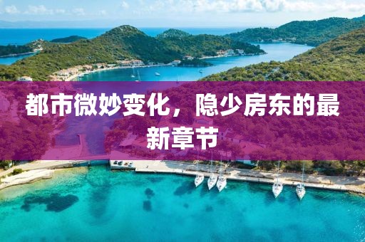 都市微妙变化，隐少房东的最新章节