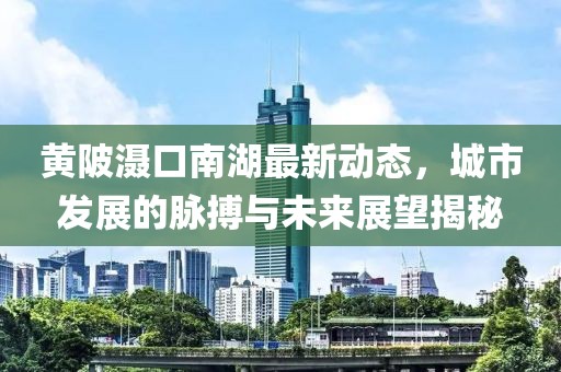 黄陂滠口南湖最新动态，城市发展的脉搏与未来展望揭秘
