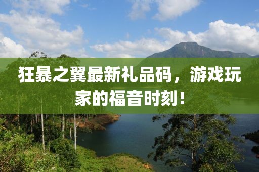 狂暴之翼最新礼品码，游戏玩家的福音时刻！