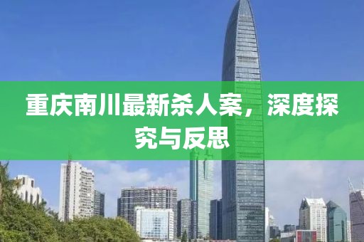 重庆南川最新杀人案，深度探究与反思