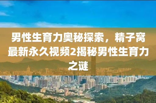 男性生育力奥秘探索，精子窝最新永久视频2揭秘男性生育力之谜