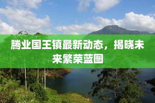 腾业国王镇最新动态，揭晓未来繁荣蓝图