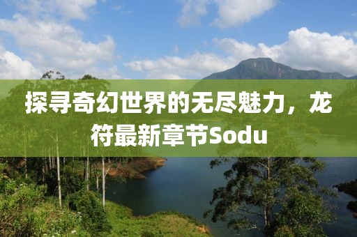 探寻奇幻世界的无尽魅力，龙符最新章节Sodu