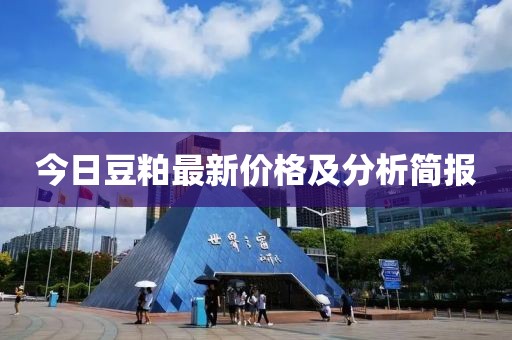 今日豆粕最新价格及分析简报