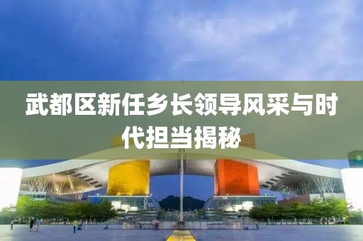 武都区新任乡长领导风采与时代担当揭秘