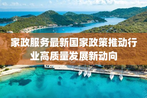 家政服务最新国家政策推动行业高质量发展新动向