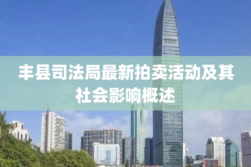丰县司法局最新拍卖活动及其社会影响概述