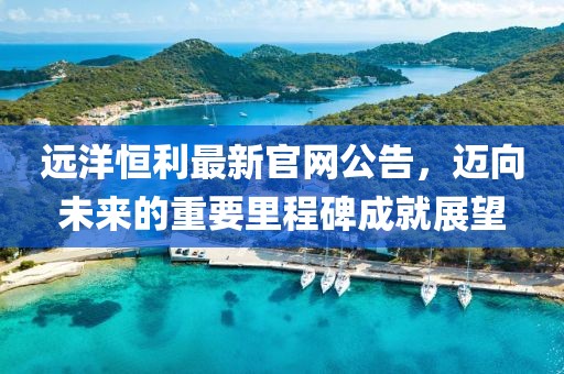 远洋恒利最新官网公告，迈向未来的重要里程碑成就展望