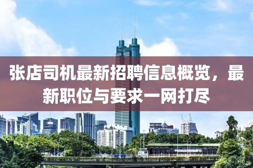 张店司机最新招聘信息概览，最新职位与要求一网打尽