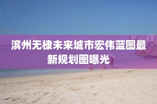滨州无棣未来城市宏伟蓝图最新规划图曝光