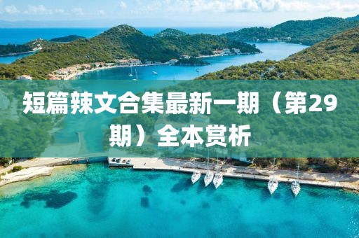 短篇辣文合集最新一期（第29期）全本赏析
