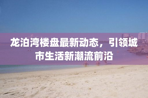 龙泊湾楼盘最新动态，引领城市生活新潮流前沿