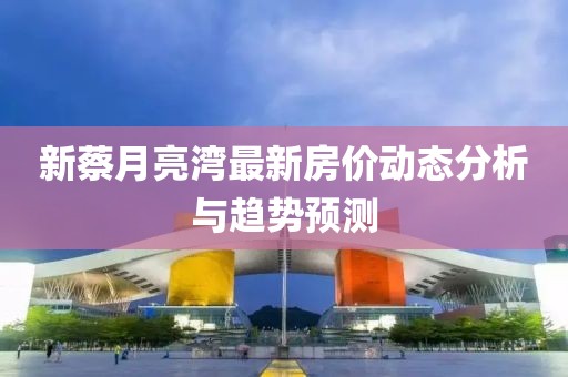 新蔡月亮湾最新房价动态分析与趋势预测