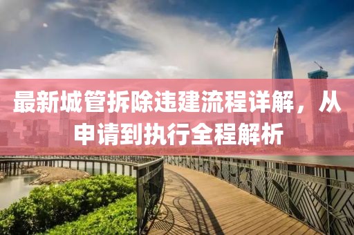 最新城管拆除违建流程详解，从申请到执行全程解析