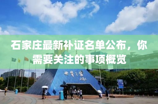 石家庄最新补证名单公布，你需要关注的事项概览