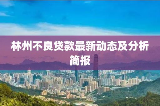 林州不良贷款最新动态及分析简报