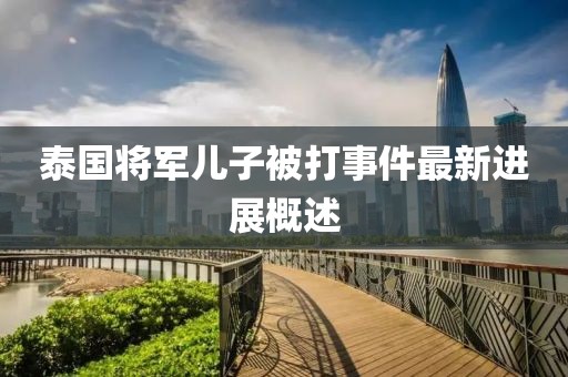 泰国将军儿子被打事件最新进展概述