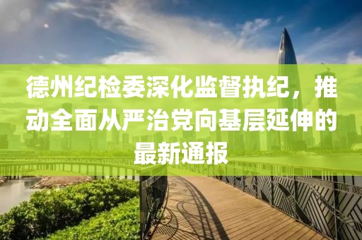 德州纪检委深化监督执纪，推动全面从严治党向基层延伸的最新通报