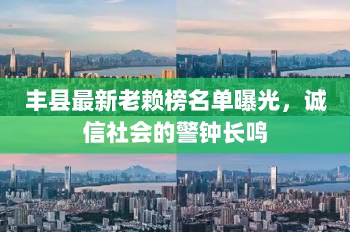 丰县最新老赖榜名单曝光，诚信社会的警钟长鸣