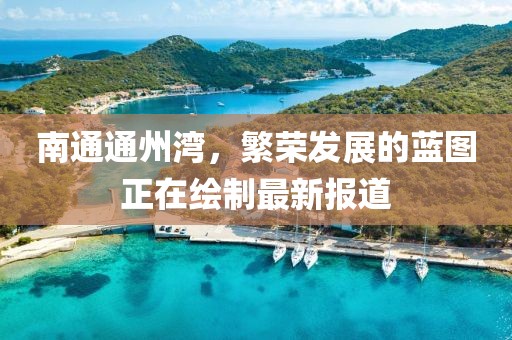 南通通州湾，繁荣发展的蓝图正在绘制最新报道