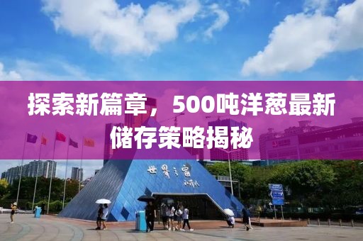 探索新篇章，500吨洋葱最新储存策略揭秘