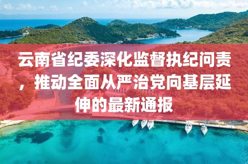 云南省纪委深化监督执纪问责，推动全面从严治党向基层延伸的最新通报