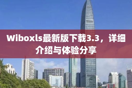 Wiboxls最新版下载3.3，详细介绍与体验分享