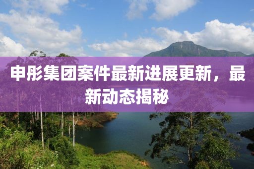 申彤集团案件最新进展更新，最新动态揭秘