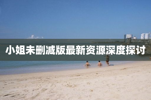 小姐未删减版最新资源深度探讨