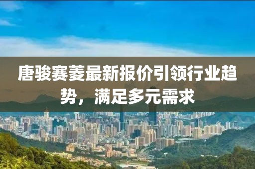 唐骏赛菱最新报价引领行业趋势，满足多元需求