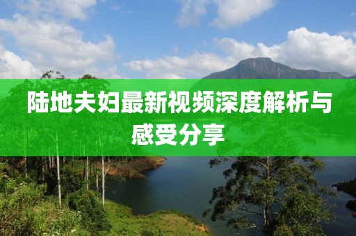 陆地夫妇最新视频深度解析与感受分享