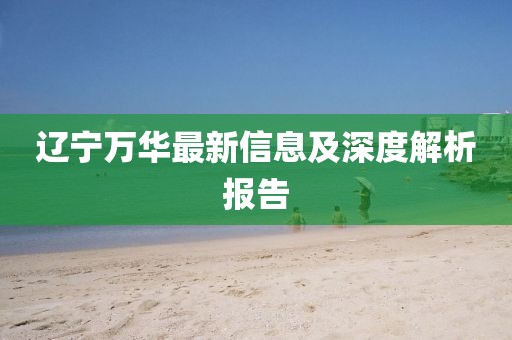 辽宁万华最新信息及深度解析报告