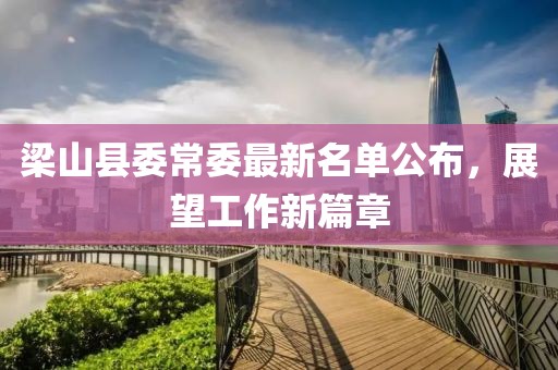 梁山县委常委最新名单公布，展望工作新篇章