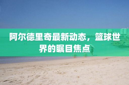 阿尔德里奇最新动态，篮球世界的瞩目焦点