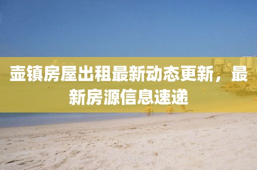 壶镇房屋出租最新动态更新，最新房源信息速递
